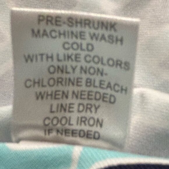 LuluB NWOT blue print long sleeve top size XL - Picture 5 of 5